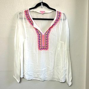 Lilly Pulitzer's Women's Dahle Tunic Embroidered Top